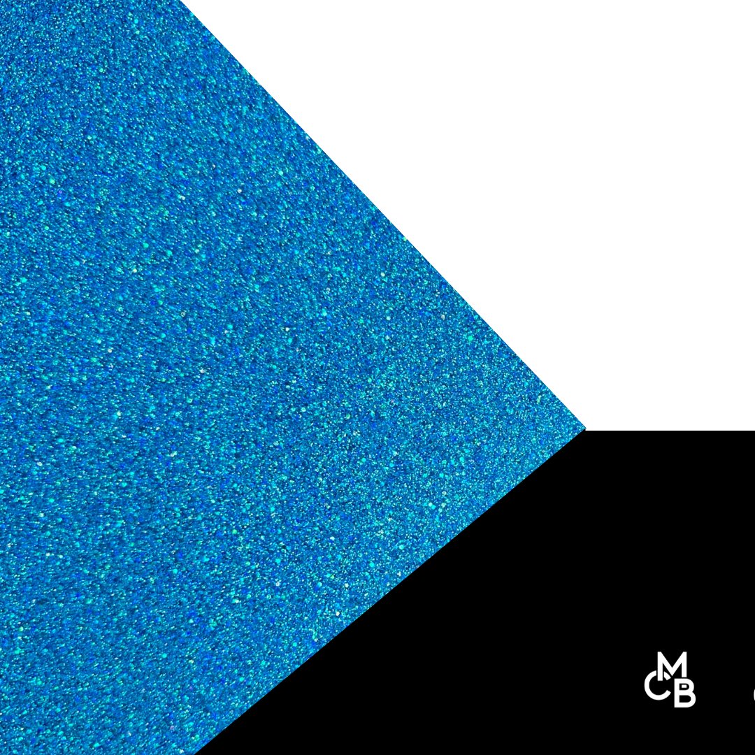 1/8" Aqua Razzle Dazzle Glitter Cast Acrylic Sheets - Acrylic Sheets